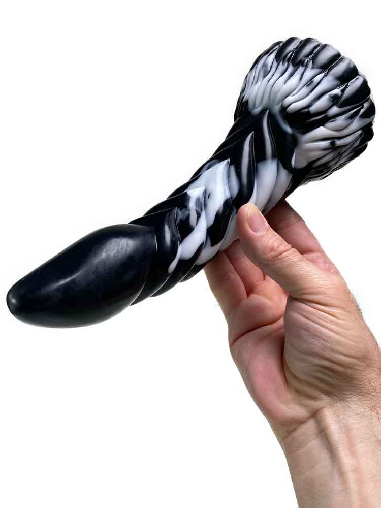 GRAFFITI Dildo ARKAN 18x5cm weiss-schwarz