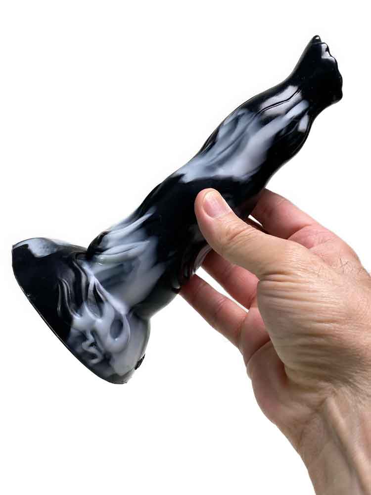 GRAFFITI Dildo LUPKAL 24x5.5cm weiss-schwarz