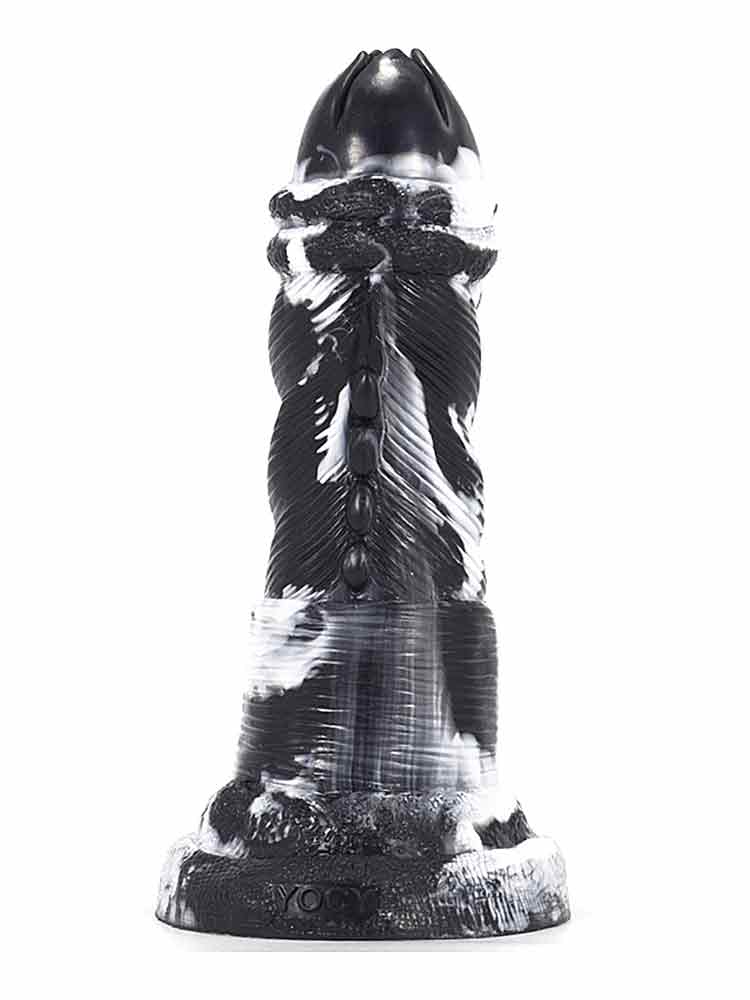 GRAFFITI Dildo NOX 18x6cm weiss-schwarz