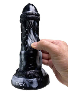 GRAFFITI Dildo NOX 18x6cm weiss-schwarz
