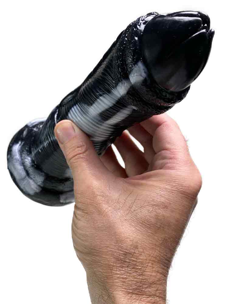 GRAFFITI Dildo NOX 18x6cm weiss-schwarz