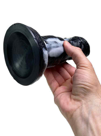 GRAFFITI Dildo NOX 18x6cm weiss-schwarz