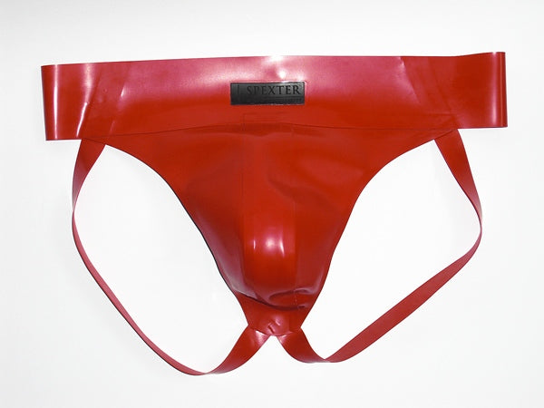 Gummi-Jock-Strap SPEXTER - rot - S
