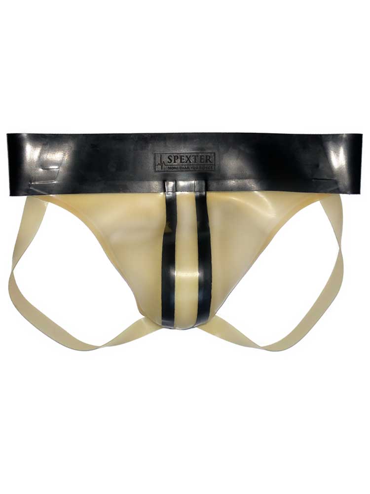 Gummi-Jock-Strap SPEXTER - transparent 2 Streifen