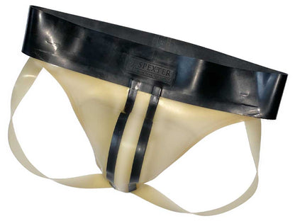 Gummi-Jock-Strap SPEXTER - transparent 2 Streifen