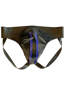 Gummi-Jock-Strap SPEXTER - zwei blauen Streifen