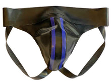 Gummi-Jock-Strap SPEXTER - zwei blauen Streifen