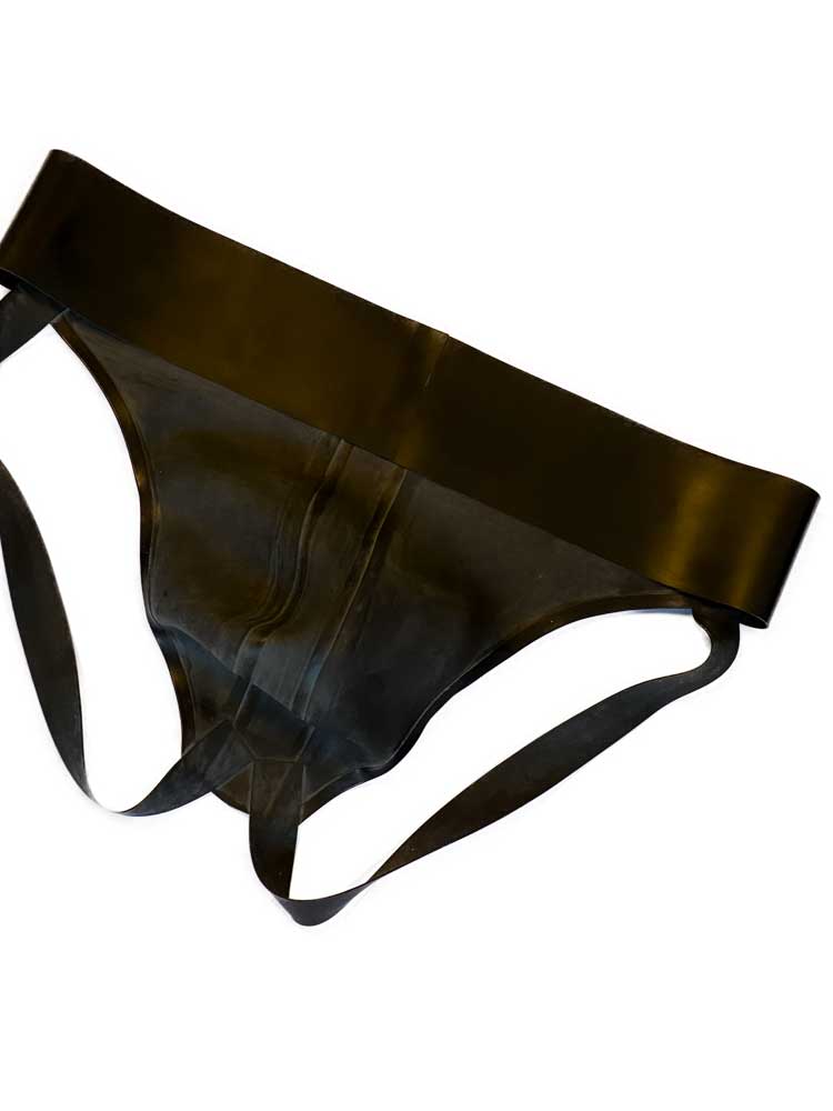 Gummi-Jock-Strap SPEXTER - zwei blauen Streifen