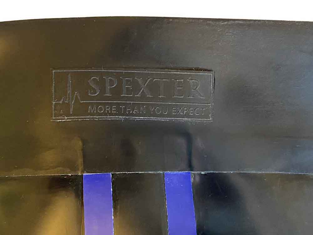 Gummi-Jock-Strap SPEXTER - zwei blauen Streifen
