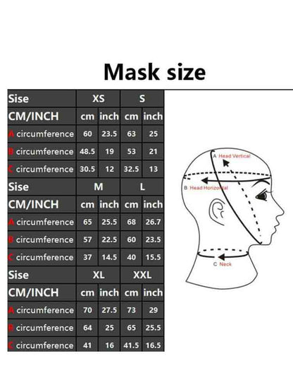 Gummi-Maske Fußfetisch - transparent