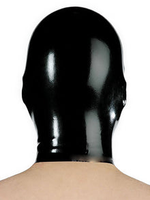 Gummi-Maske MIT Mundöffnung - schwarz