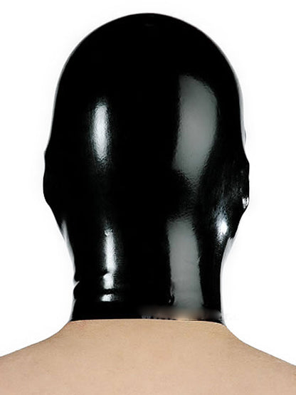 Gummi-Maske MIT Mundöffnung - schwarz