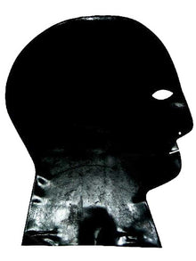 Gummi-Maske - Augen, Nase, Mund - SCHWARZ
