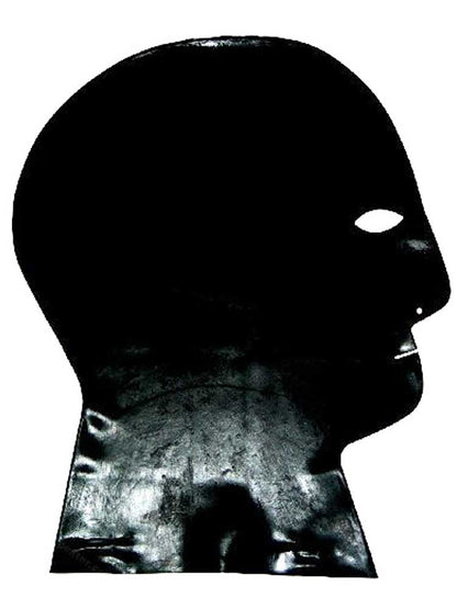 Gummi-Maske - Augen, Nase, Mund - SCHWARZ
