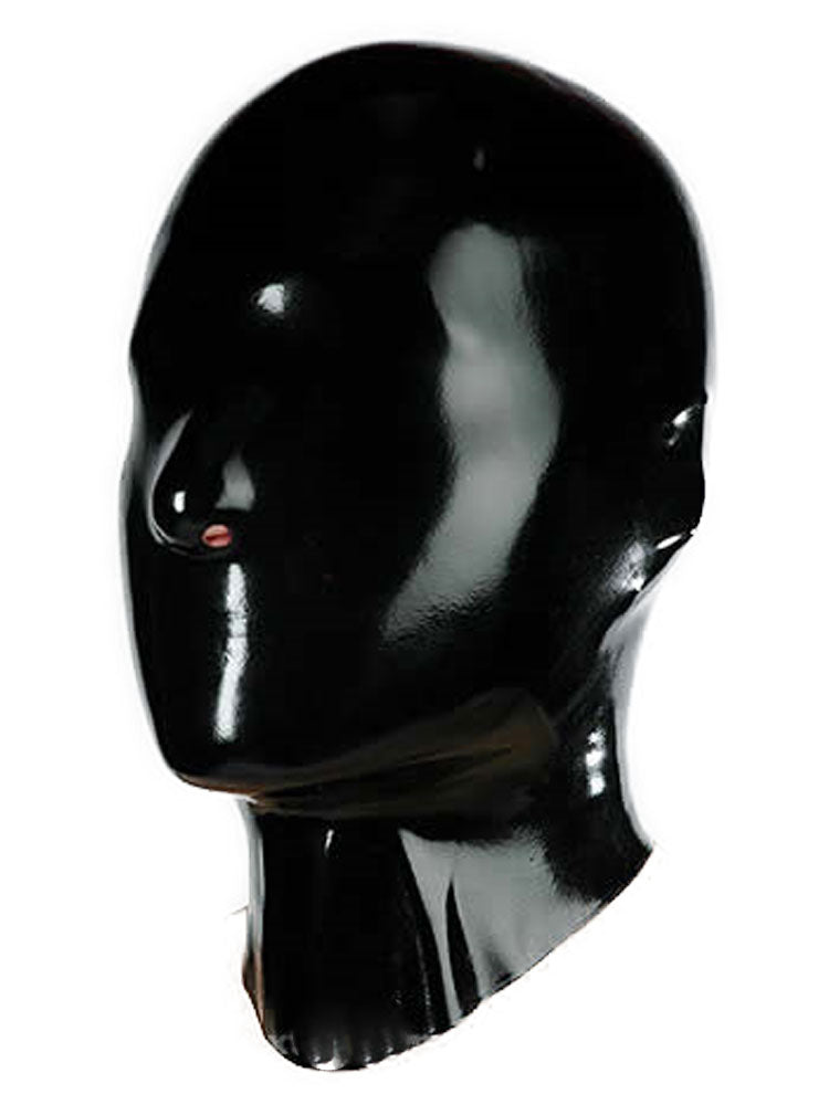 Gummi-Maske OHNE Augen- und Mundöffnung - schwarz