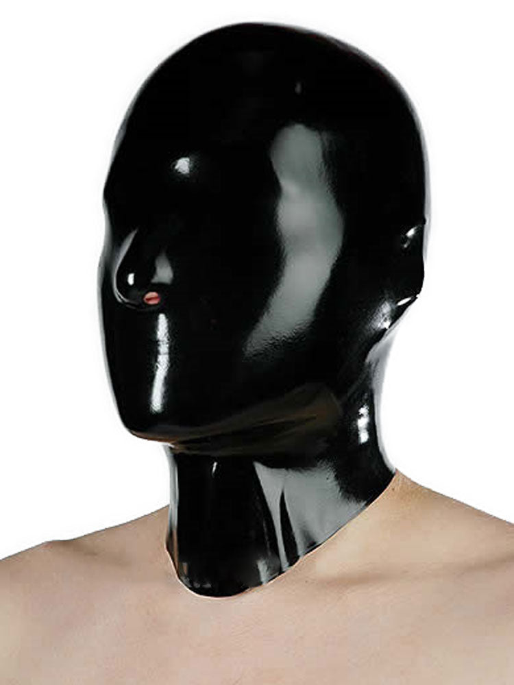 Gummi-Maske OHNE Augen- und Mundöffnung - schwarz
