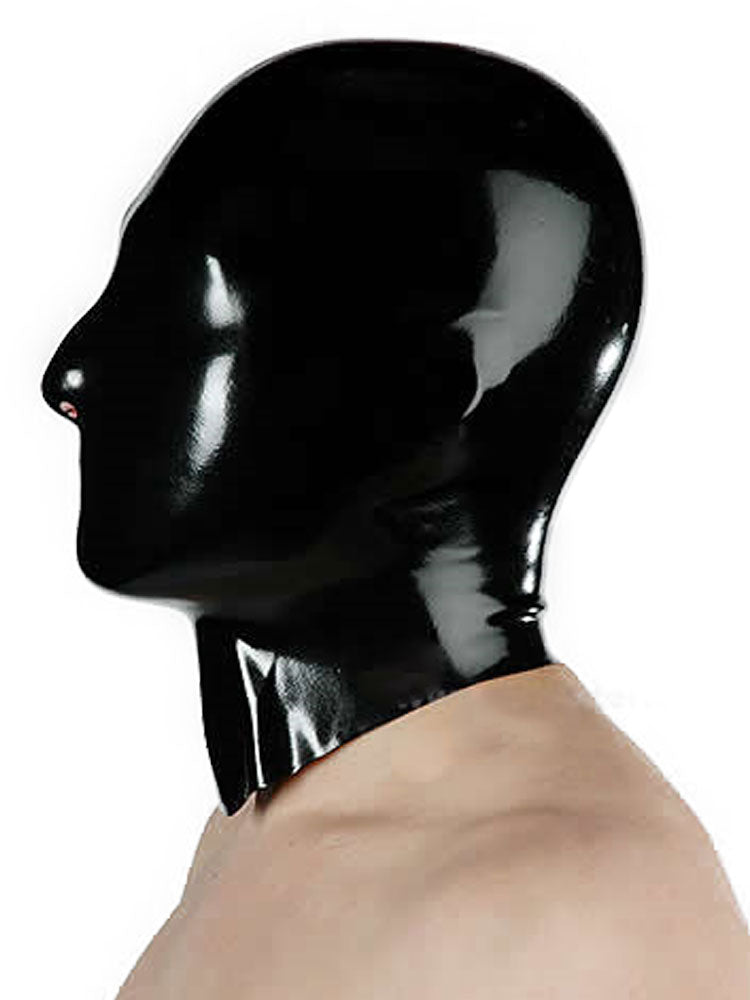 Gummi-Maske OHNE Augen- und Mundöffnung - schwarz