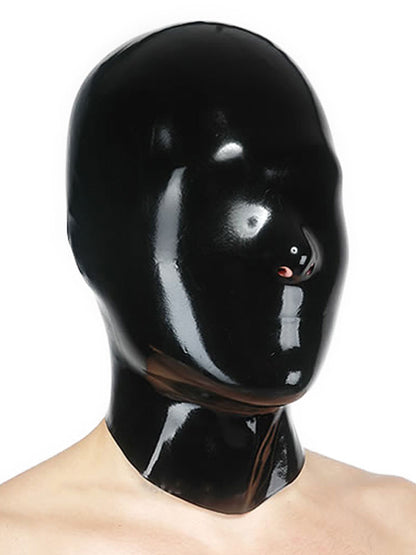 Gummi-Maske OHNE Augen- und Mundöffnung - schwarz