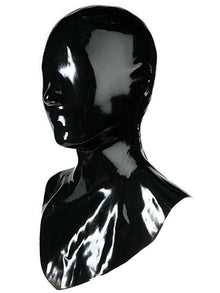Gummi-Maske OHNE Augen-Mundöffnung + Kragen