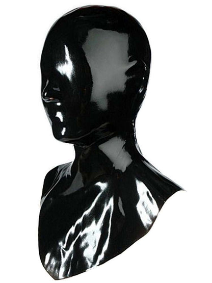 Gummi-Maske OHNE Augen-Mundöffnung + Kragen