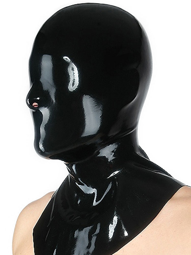 Gummi-Maske OHNE Augen-Mundöffnung + Kragen