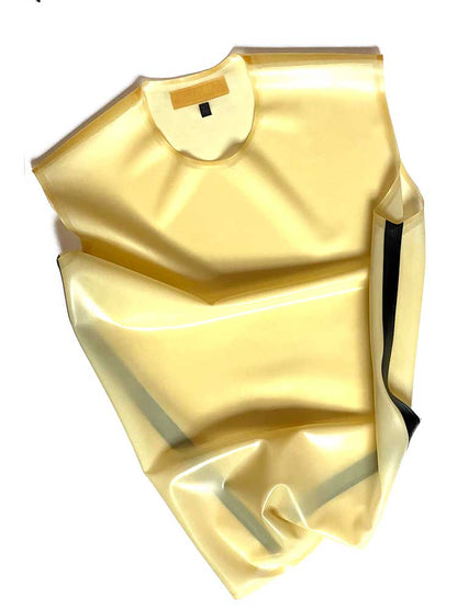 SPEXTER Rubber T-Shirt ohne Arm transparent - schwarze Streifen