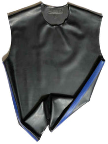 SPEXTER Rubber T-Shirt ohne Arm schwarz - blaue Streifen