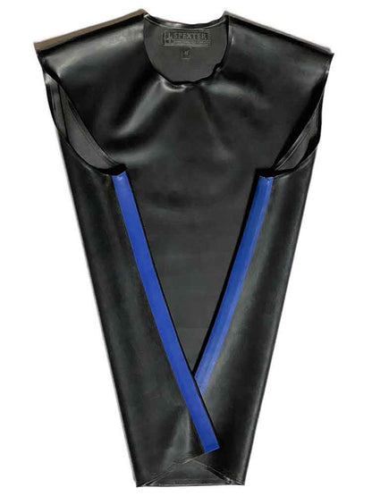 SPEXTER Rubber T-Shirt ohne Arm schwarz - blaue Streifen