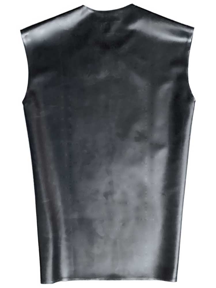 SPEXTER Rubber T-Shirt ohne Arm schwarz - gelbe Streifen