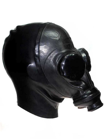 Gummi-Gasmasken-Haube mit Augenklappen