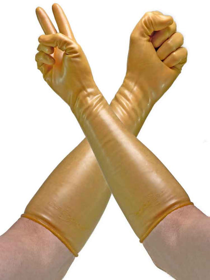 Gummi-Handschuhe Ellbogenlang 0.4mm TRANSPARENT