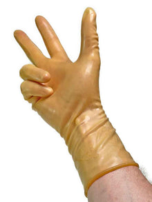 Gummi-Handschuhe - kurz - semitransparent