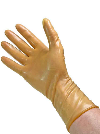 Gummi-Handschuhe - kurz - semitransparent