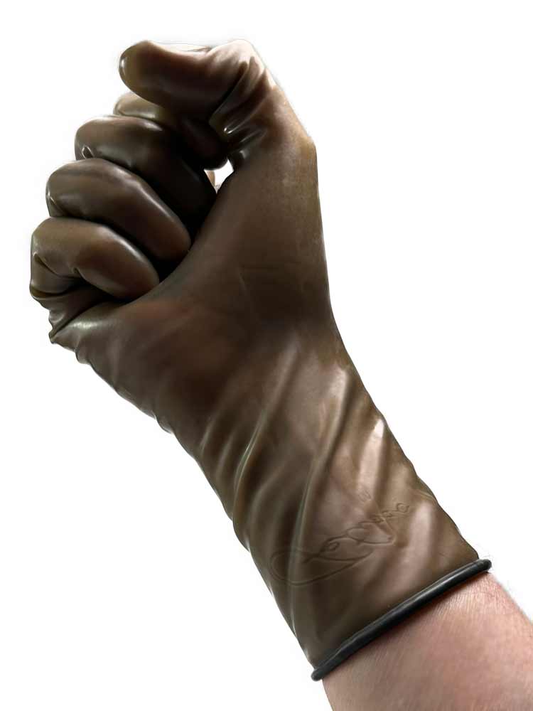 Gummi-Handschuhe - kurz - smoke-fumee