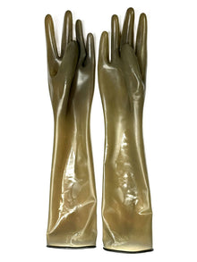Gummi-Handschuhe Ellbogenlang 0.4mm Smoke-Fumee
