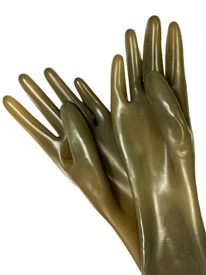 Gummi-Handschuhe Ellbogenlang 0.4mm Smoke-Fumee
