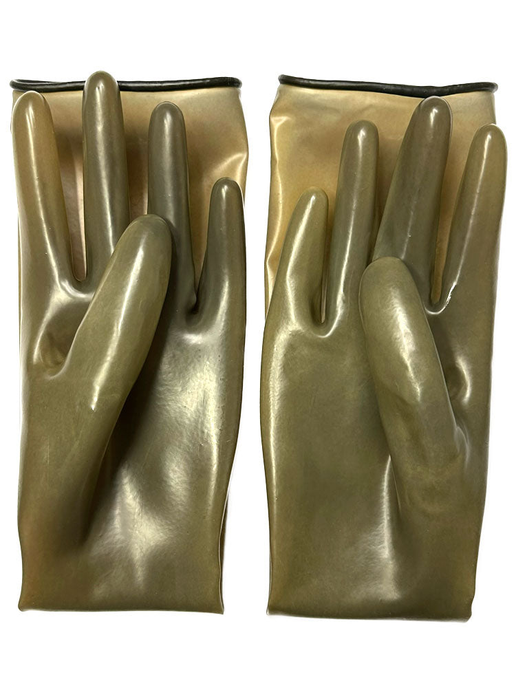 Gummi-Handschuhe Ellbogenlang 0.4mm Smoke-Fumee