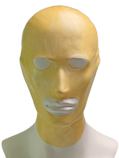 Gummi-Maske MIT Augen- und Mund-Öffnung - transparent