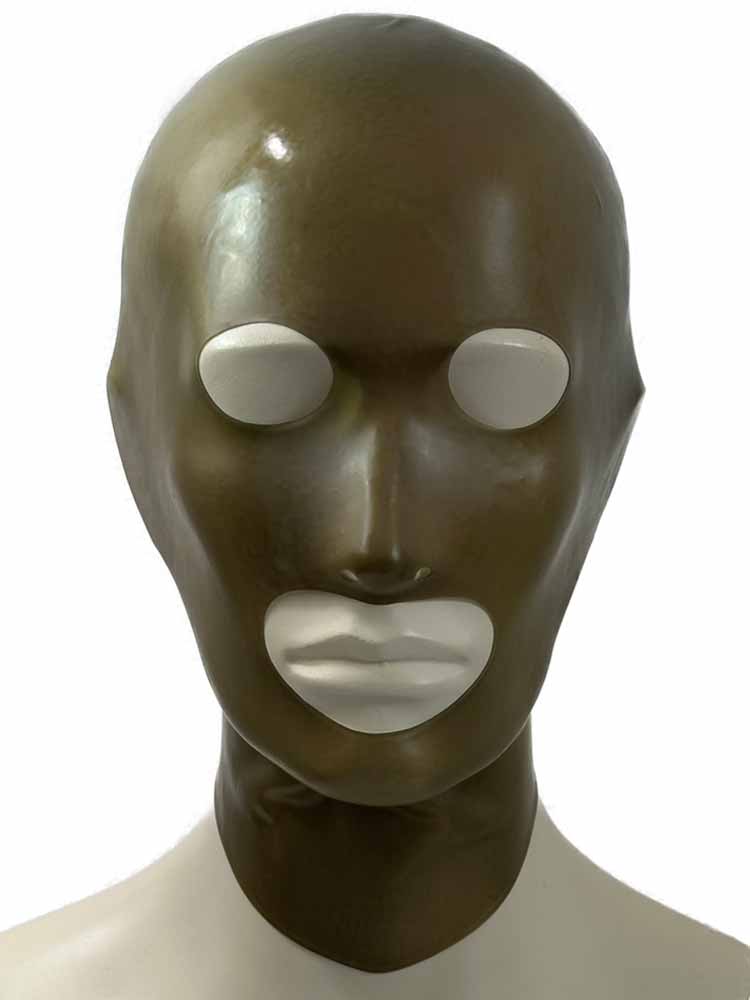 Gummi-Maske MIT Augen- und Mund-Öffnung - smoke-fumee