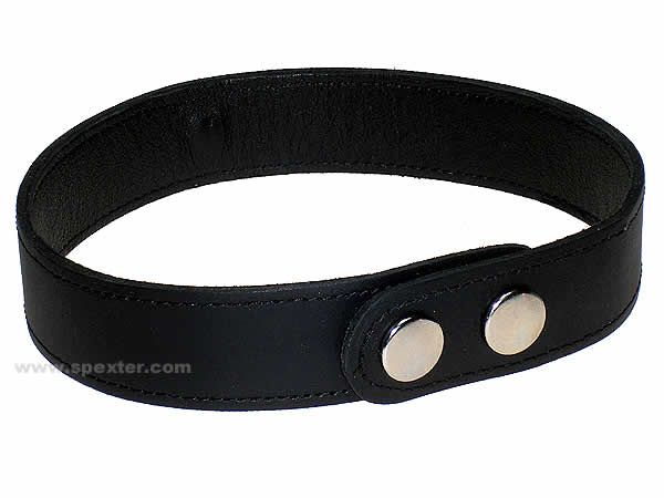 Leder-Halsband, mit Ring der O