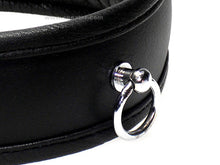 Leder-Halsband, gepolstert mit Schloß