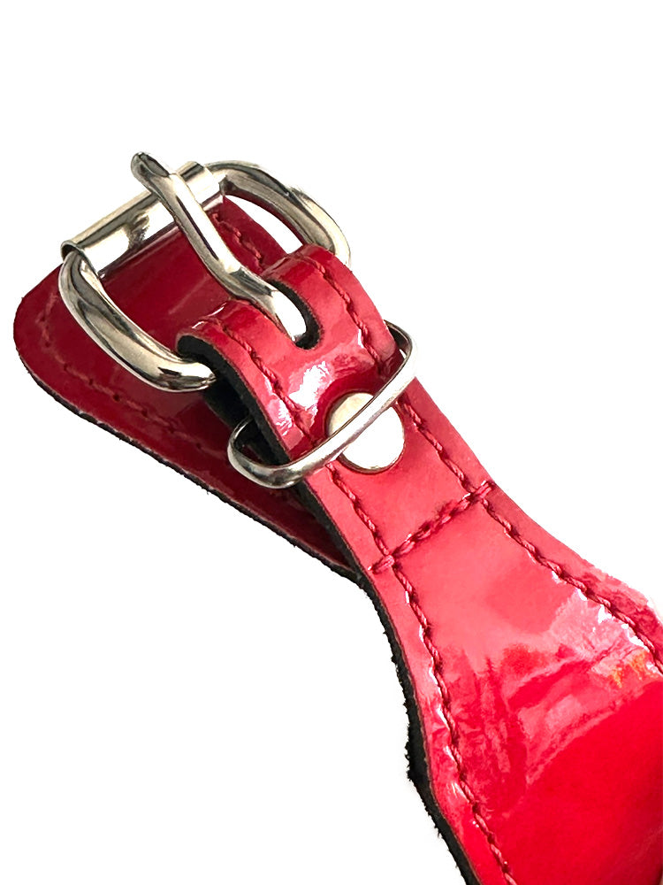 Halsband "Passion" aus rotem Lackleder
