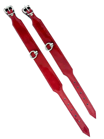 Halsband "Passion" aus rotem Lackleder