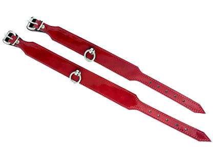 Halsband "Passion" aus rotem Lackleder