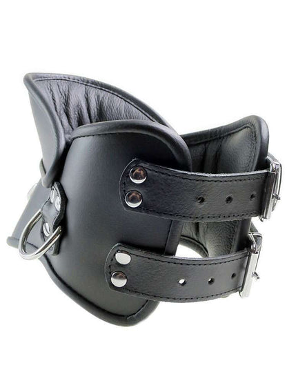 Leder-Halskrause mit Kinnstütze