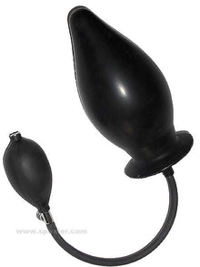 Blow-Up Butt Plug Größe L - schwarz + Schaumkern
