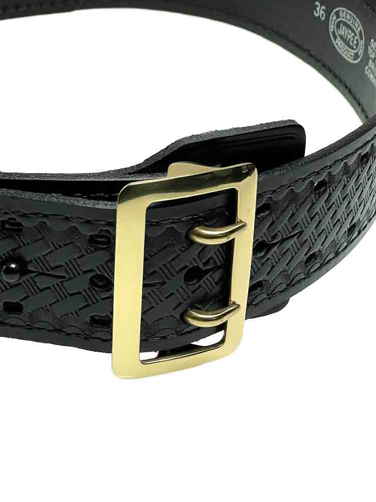 JAY PEE Jackengürtel geprägt/basketweave - goldfarbene Schließe