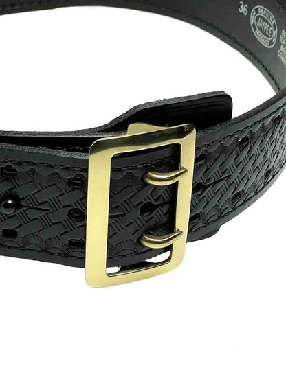JAY PEE Jackengürtel geprägt/basketweave - goldfarbene Schließe