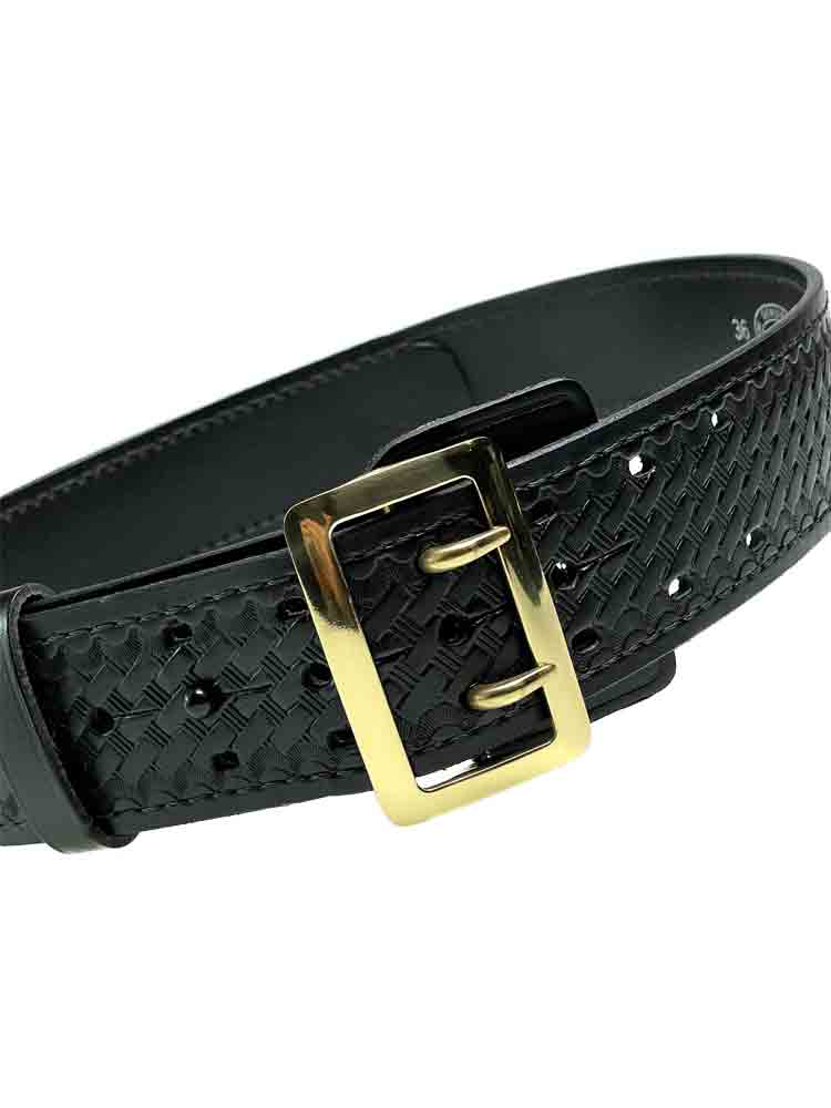 JAY PEE Jackengürtel geprägt/basketweave - goldfarbene Schließe