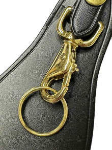 JAY PEE Karabiner mit Unterlage - glatt gold